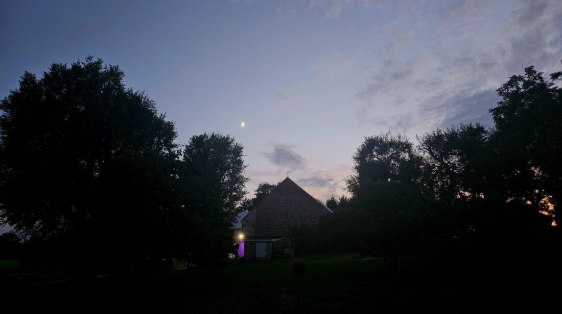 Undertree Farm at night